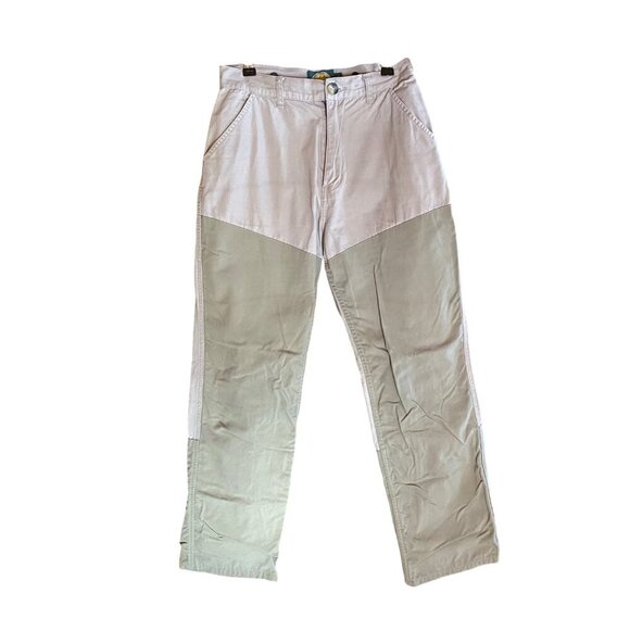 Cabelas Womens 8 Reg Two-Tone Outdoor Pants With Snap Button & Zipper Closure - Picture 1 of 16
